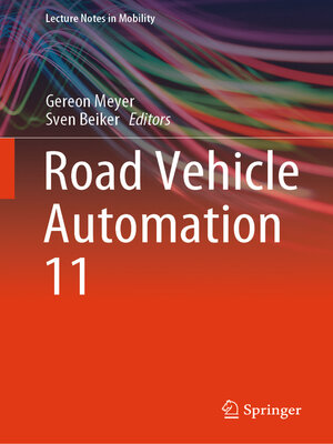cover image of Road Vehicle Automation 11